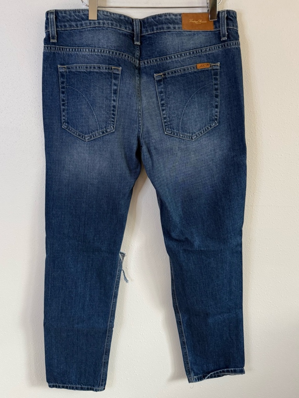 Joe’s Jeans Distressed Straight Leg Denim W29 Medium Wash Ripped Knee - Picture 3 of 7